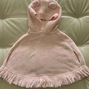 2T Pink Poncho Baby Gap. Great condition.